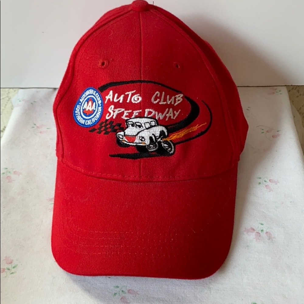 Red Auto Club Speedway Youth Size Baseball Cap